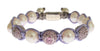 Purple CZ Pearl 925 Silver Bracelet