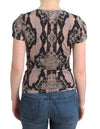 Brown snake printed top