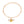 Yellow Striped Bee Chain Link Necklace