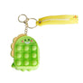 Neon Green Dino Bubble Pop Keychain