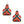 Multi Mosaic Leather Paddle Earrings