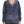 Blue velvet zipup sweater