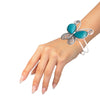 Turquoise Butterfly Hinge Cuff