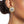 Gold Studded and White Earrings