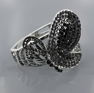 Rhinestone Butterfly Bangle
