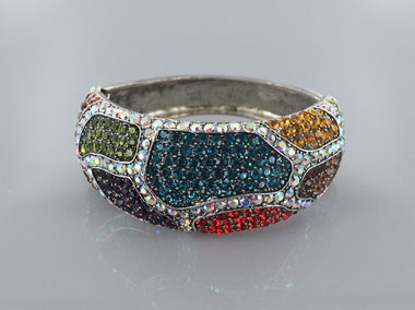 Rhinestone Embedded Bangle