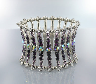 Rhinestone Embedded Stretch Bracelet