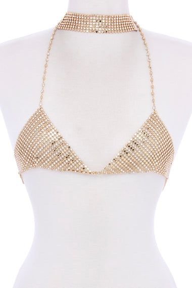 RHINESTONE BODY CHAIN