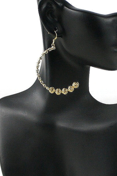 Rhinestone Dangle Earring