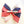 Women USA American Flag Head Hair Bow Alligator Clip Ribbon July 4th Funny Girl