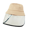 Detachable Protective UV Shield Anti Spit Dust Fishing Bucket Kid Child Hat Cap