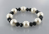 Crystal Beads Layered Pearl Necklace Earring and Bracelet Set