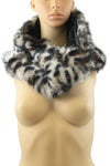 Soft Fur Leopard Wrap Scarf