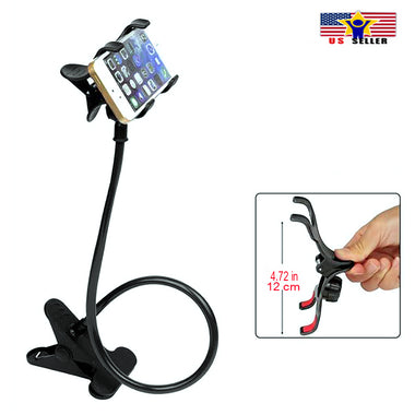 Car Phone Mobile Universal Long Arm Gooseneck Stand Holder Flexible Clip Bracket