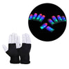 Creative 7 Mode LED Finger Lighting Flashing Glow Mittens Gloves Rave Light Fest