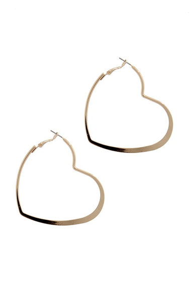 HEART HOOP FASHION EARRING