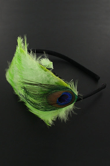 Peacock Feather Headband