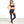 Women Mesh Side Strip See Through Sport Leggings Wide Waistband Insert Stirrup