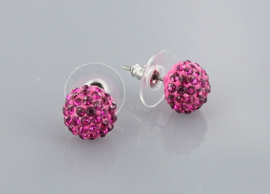 Crystal Dome Stud Earring-s