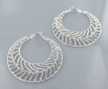 Rhinestone Hoop Earring