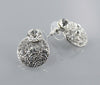 Clear Crystal Round Stud Earring