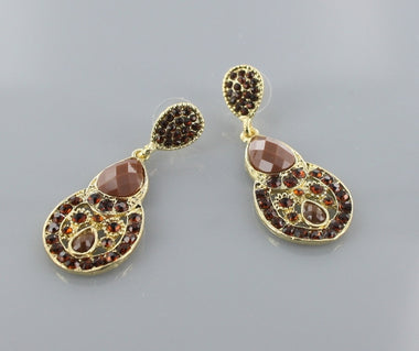 Rhinestone Teardrop Dangle Earring