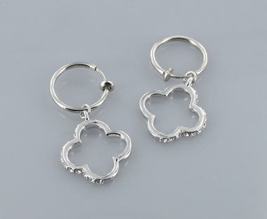 Rhinestone Embedded Charm Earring