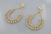 Rhinestone Horse Shoe Shape Drop Earring