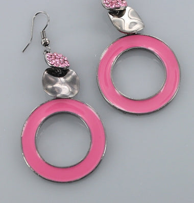 Donut Ring Epoxy Earring