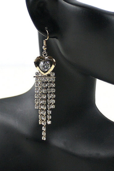 Rhinestone Dangle Earring