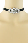 Crystal Bead Choker Necklace