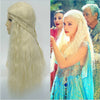 Game of Thrones Cosplay Daenerys Targaryen Costume Dress Cloak Wig Halloween