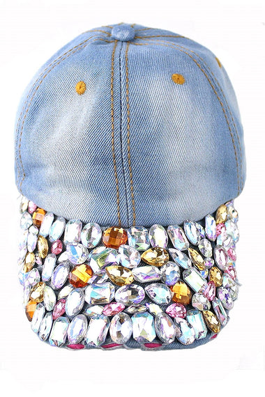 Crystal Stone Embedded Cap