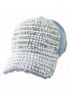Pearl and Crystal Stone Embedded Cap