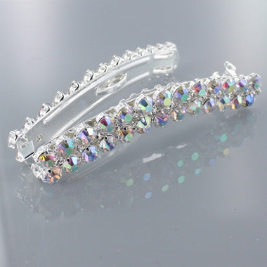Double Line Crystal Stone Bananaclip