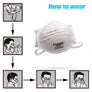 Medical KN95 Respirator Protection Mask White Anti Dust Gas Face Protective Shield
