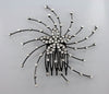 Rhinestone Floral Hair Comb