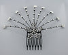 Rhinestone Flower Hair Comb