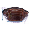 Oil Wax leather Travel Riding Motorcycle Hip Bum Belt Pouch Fanny Pack Waist