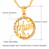 Gifts for Mom Mum Mother Necklace Pendant Sterling Gold Silver Women Love Heart