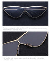 Women Retro Gold Alloy Frame Glasses Cat Eye Sunglasses Sun UV400 Bella Style