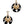 ACETATE CIRCLE DANGLE EARRING