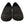 Black Velvet Crystal Beaded Loafers
