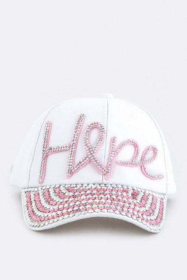 Hope Crystal Embelished Cap