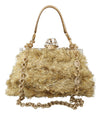 Gold Crystal VANDA Evening Party Hand Shoulder Bag