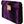 Purple Velvet Leather Women Document Briefcase Bag