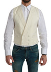 White Waistcoat Formal Wool  Vest