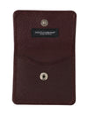 Bordeaux Dauphine Leather Condom Pocket Case