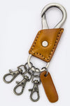 Leather Hooked Keychain