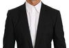 Black MARTINI  Wool Silk Slim Fit Jacket Blazer